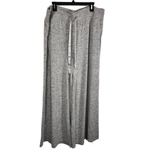 Torrid Womens Pants 3X Gray Super Soft Sleep Wide Leg Drawstring Lounge Pockets